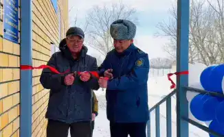 Открытие нового полицейского пункта в селе Камышенка для улучшения безопасности