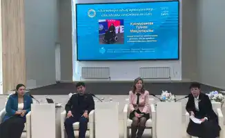 Встреча депутатов маслихатов с молодежью в Атырауском колледже в преддверии Всемирного дня выборов
