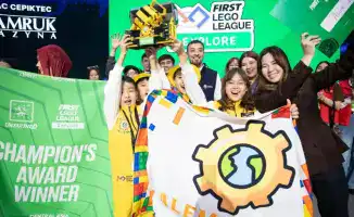 Команда из Алматы Champions Award Winner FIRST Robotics чемпионат 2026