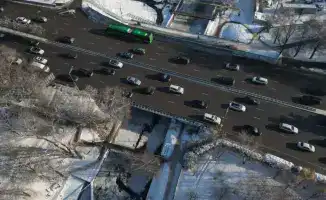 Строительство велопешеходного моста через Есентай высадка 80 деревьев и 50 кустарников
