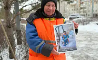 Байконыр: волонтеры благодарят коммунальщиков креативом