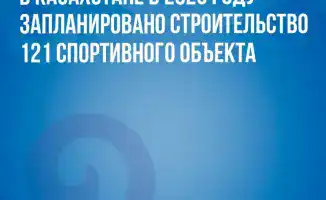 Строительство 121 спортивного объекта в Казахстане в 2026 году