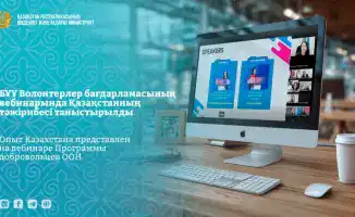 Казахстан на вебинаре Программы добровольцев ООН опыт подготовки к Международному году добровольцев