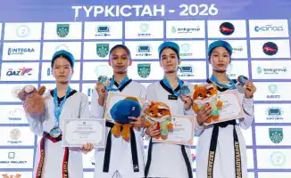 Туркестанские тхэквондисты обеспечили себе участие в молодежном чемпионате мира, завоевав 11 медалей на национальном турнире