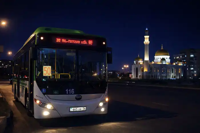 Дополнительные автобусы после тарауих‑намаза в Атырау Атырау