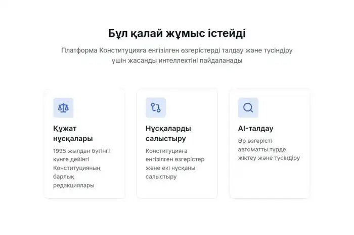 Цифровая платформа для разъяснения изменений в Конституции Казахстана Атырау