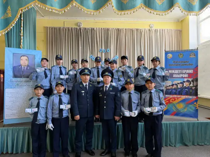 Новый класс юных полицейских в Караганде Атырау