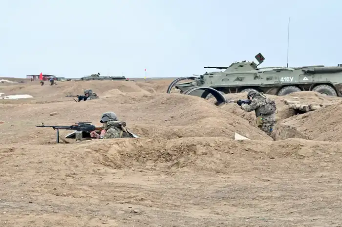 В Конаевском гарнизоне прошло ротное тактическое учение (4)