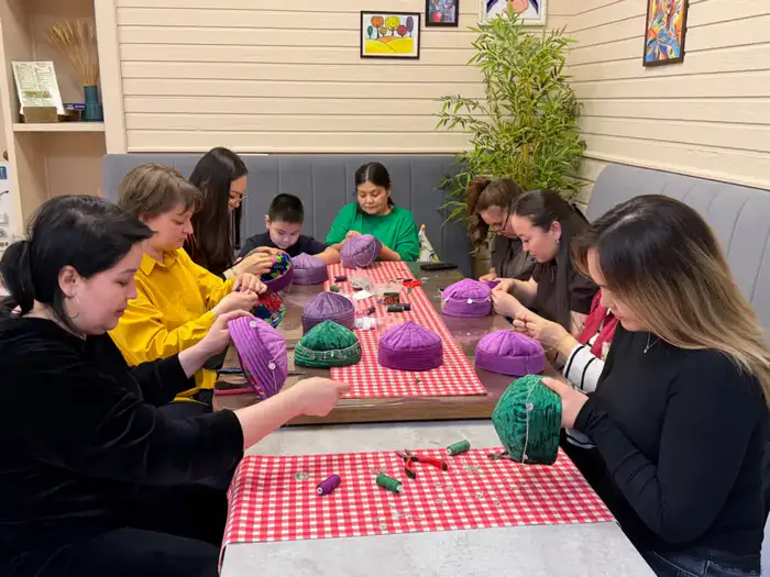 International Charity Workshop on Tübekey Embroidery Held in Astana for Children with Disabilities Атырау