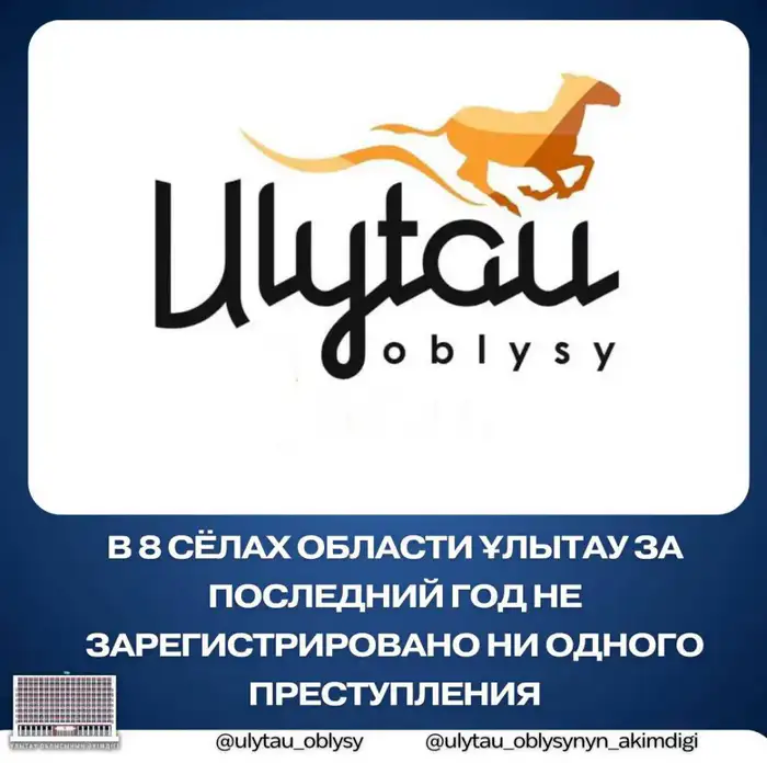 Стабильная общественная безопасность в сёлах области Ұлытау: отсутствие преступлений за последний год Атырау