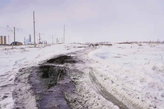 Дорога в микрорайоне на 804-м километре.