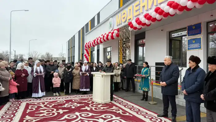 Жители села Матай рады открытию нового дома культуры с спортивным залом Атырау
