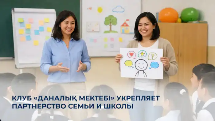 Семья и школа объединяются в клубе «Даналық мектебі» для воспитания детей Атырау