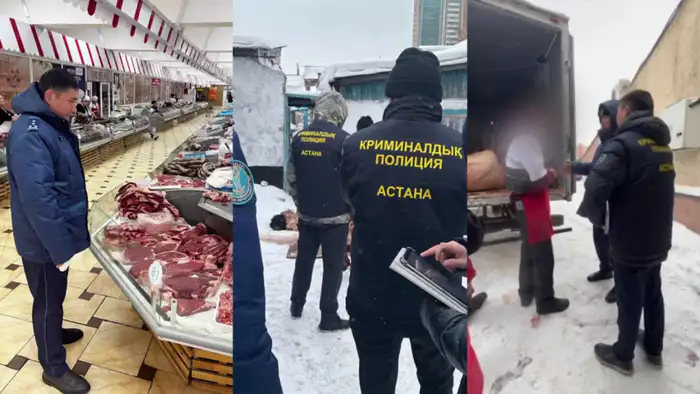 Полиция Астаны раскрыла подпольный мясной цех с антисанитарными условиями Атырау