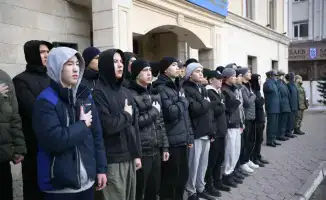 В Астане стартовал весенний призыв, отправлены первые новобранцы на службу в армию