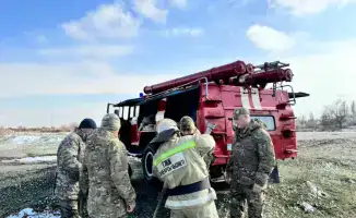 Пожаротушение в сельских населённых пунктах Жамбылской области