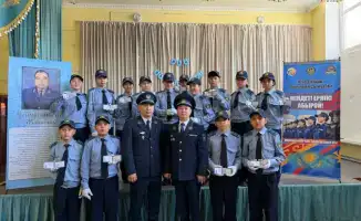 Новый класс юных полицейских в Караганде