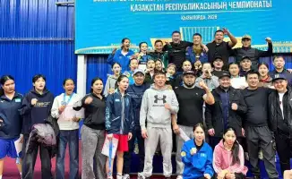 Туркестанские боксеры чемпионы страны в женском боксе