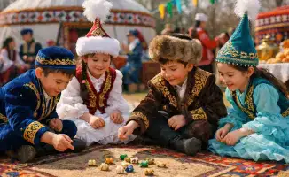 республиканская акция Караван национальных игр в школах страны Наурыз