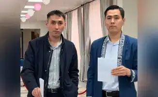 Братья-близнецы из полиции Мангистау активно участвуют в республиканском референдуме