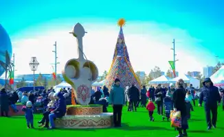 Сотни рук связали солнечные лучи в Астане!