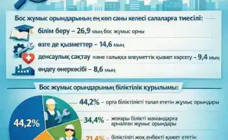 Рост вакансий в Туркестанской области: акцент на социальные услуги и высокий интерес соискателей