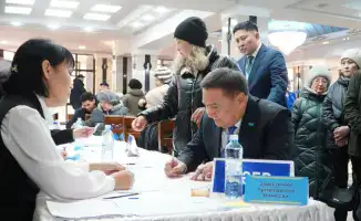 Участие Марата Ахметжанова в республиканском референдуме по новой Конституции Казахстана