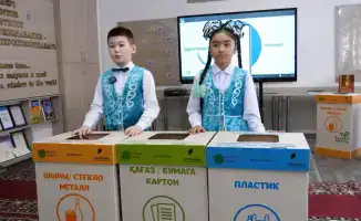 Внедрение культуры раздельного сбора отходов в школах Улытау