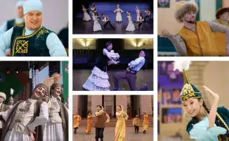 Флешмоб театров Алматы Наурыз танец Кара жорга