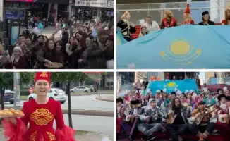Казахстанцы по всему миру отмечают Наурыз, собираясь в разных городах планеты, чтобы познакомить прохожих со своими традициями и угостить их национальными блюдами.