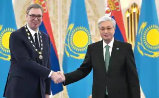 Президент Сербии награждён орденом 'Алтын Қыран' в Астане