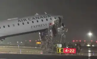 В небе над Нью-Йорком: авиалайнер Air Canada Express и пожарная машина устроили столкновение в танце судьбы