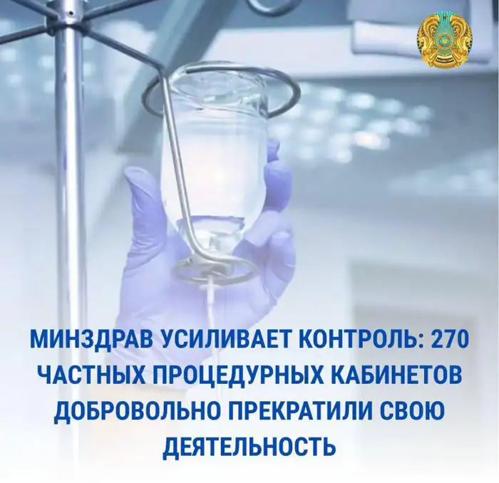 МИНЗДРАВ УСИЛИВАЕТ МЕЖДУНАРОДНЫЙ КОНТРОЛЬ: 270 ЧАСТНЫХ ПРОЦЕДУРНЫХ КАБИНЕТОВ ЗАКРЫЛИ СВОИ ДВЕРИ В ИМЯ БЕЗОПАСНОСТИ ПАЦИЕНТОВ Атырау