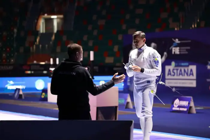 Руслан Курбанов серебряный призер чемпионата мира по фехтованию Атырау