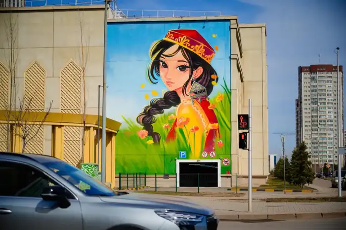 New Mural Unveils Artistic Renewal in Astana Атырау