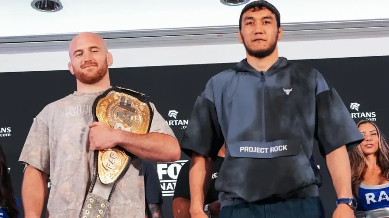 Дуэль взглядов в Алматы: Ризабек Айтмухан против Кайла Снайдера перед титульным поединком Атырау