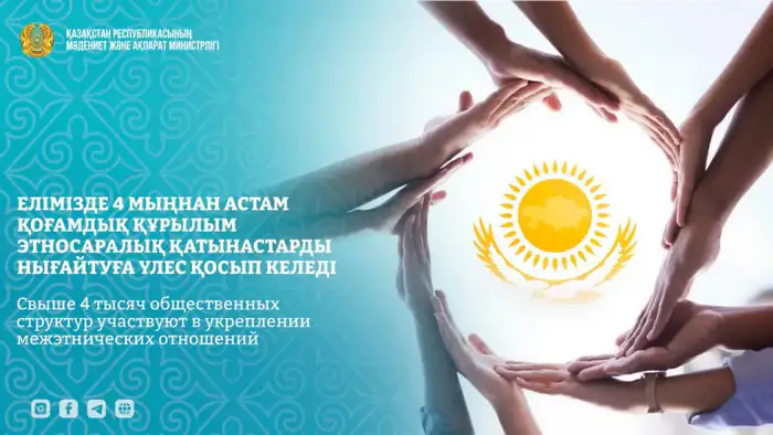 Развитие инфраструктуры межэтнических отношений в Казахстане более 4 тысяч общественных структур Атырау