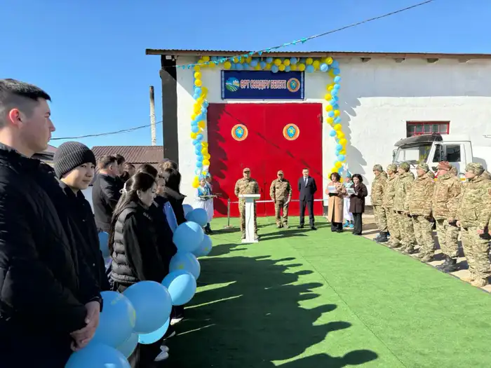 В селе Красивое открыт новый добровольный пункт пожаротушения для защиты местных жителей Атырау