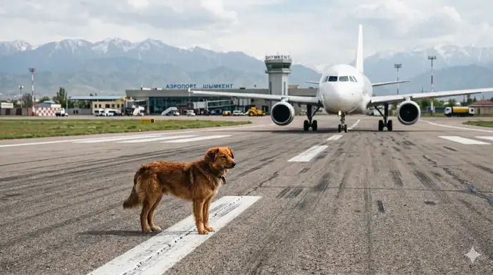самолет сбил собаку