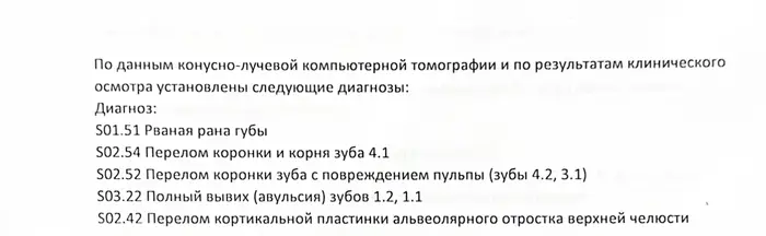 заключение врачей