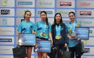 Алматинские спортсмены добиваются успеха на чемпионате Казахстана по настольному теннису