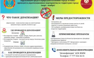 Дератизация в Астане весной 2023 года с бесплатными ядоприманками