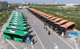Туркестан получил 35 новых электроавтобусов
