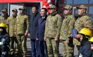 Открыт новый пожарный пост №22 в поселке Солнечный Экибастуза с площадью 600 кв. метров и 18 сотрудниками