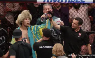 Генри Сехудо и Камару Усман восхитились казахстанскими фанатами MMA на турнире UFC