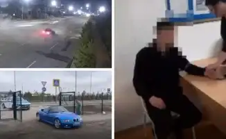 В Астане водителя BMW наказали за дрифт на улице
