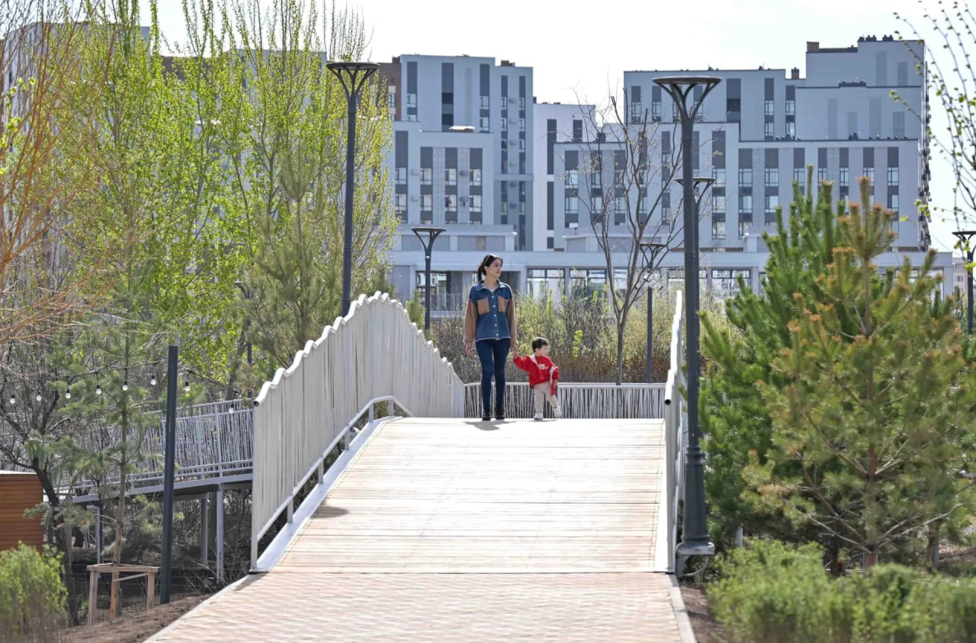 новый парк в Астане