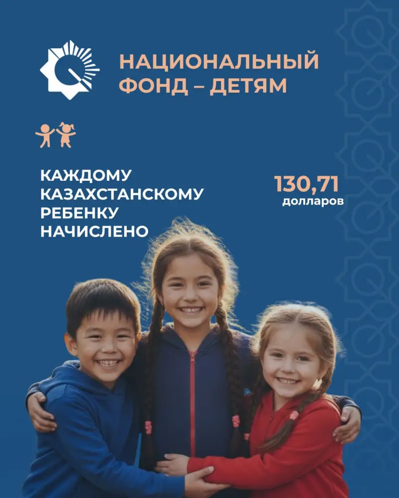 Юные казахстанцы получили по 130,71 $ в рамках президентской инициативы Атырау