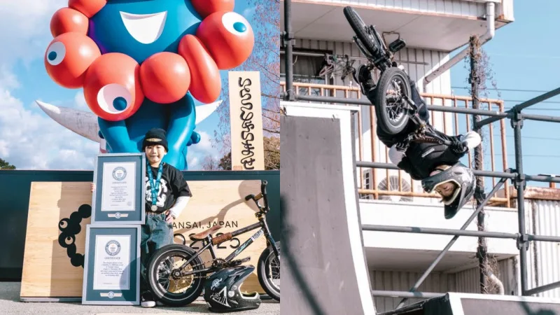 Шестилетний японец покоряет Гиннесса на BMX-колесах Атырау