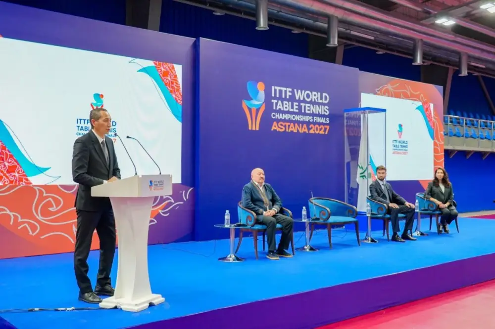 Астана готовится к чемпионату мира по настольному теннису 2027 года Атырау
